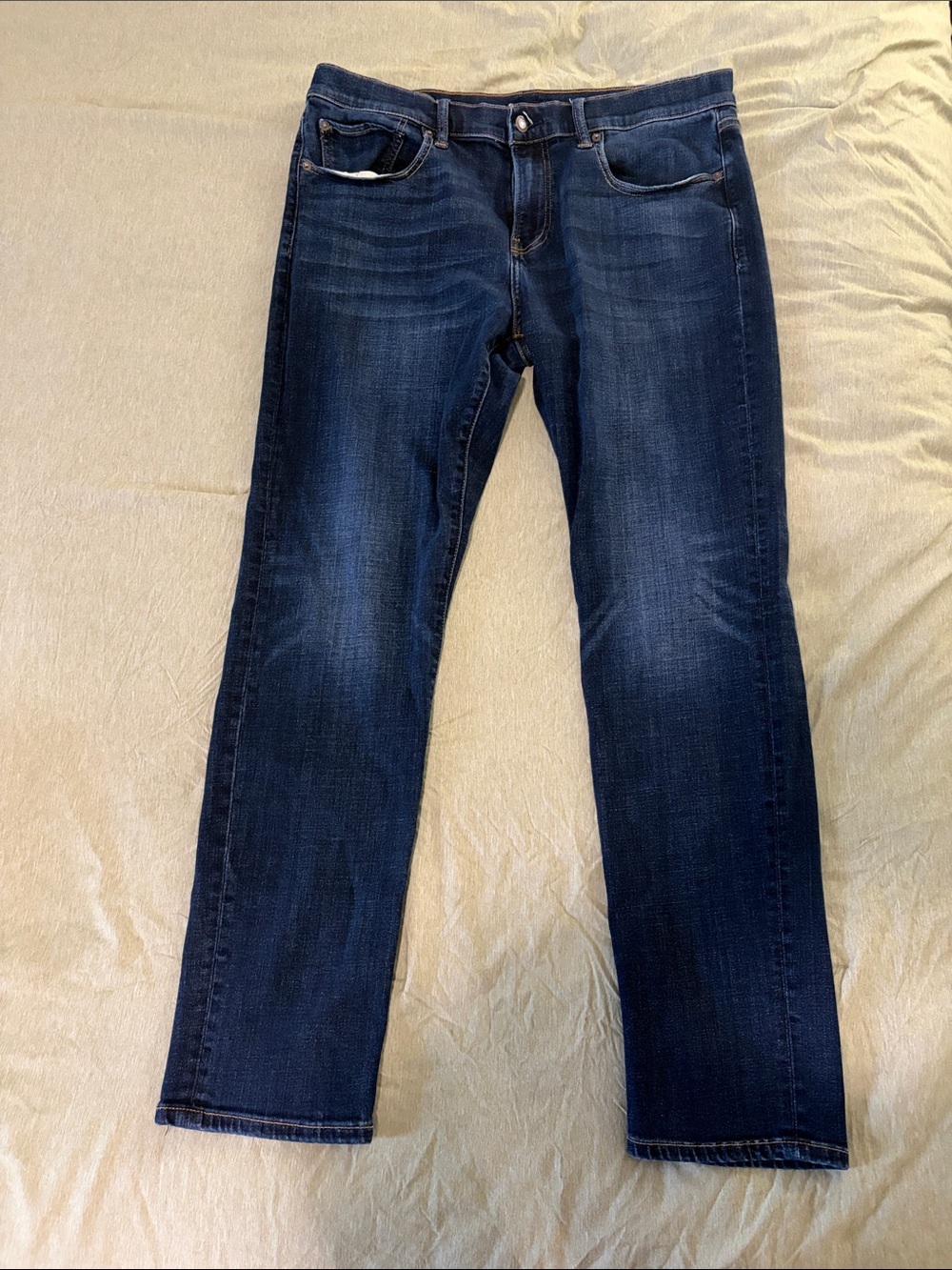 Lucky Brand Men's Dark Blue Straight Slim Fit Jeans W36 L32